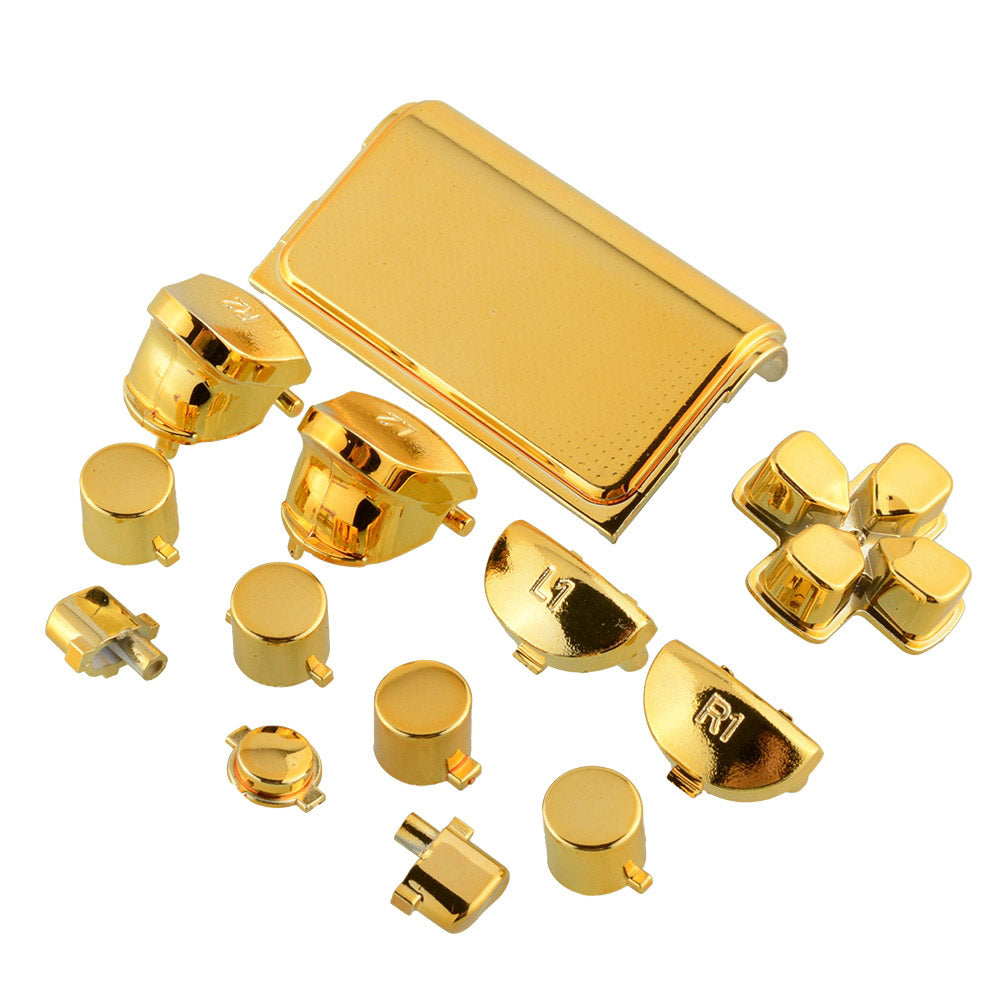 PS4 Chrome Gold Full Buttons Set