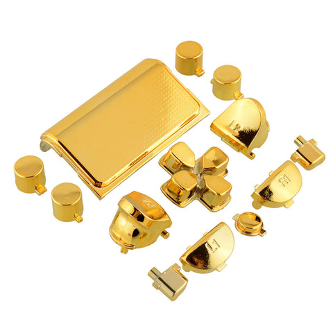 PS4 Chrome Gold Full Buttons Set