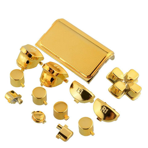 PS4 Chrome Gold Full Buttons Set