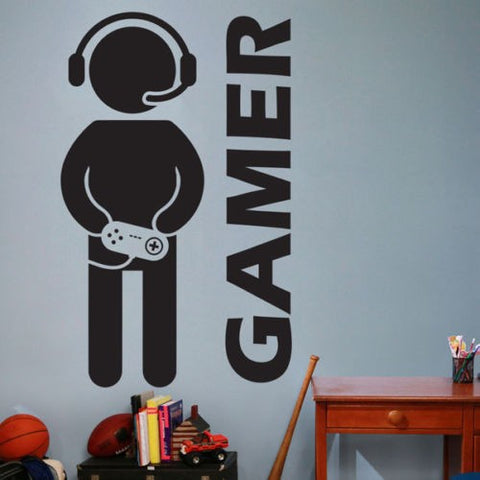 Video Gamer Wall Sticker
